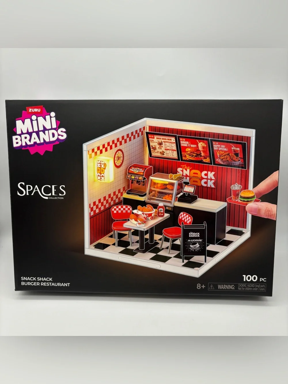 Mini Brands Spaces THE SNACK SHACK LED Light Up Miniature Diorama Scene Zuru